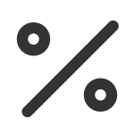 Percent SVG Icon